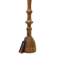 Świecznik drewniany kandelaar rzeźbiony Mango 53cm